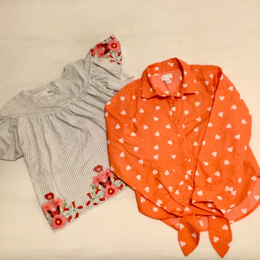 Girl Shirts 2 for $20 age 7/8